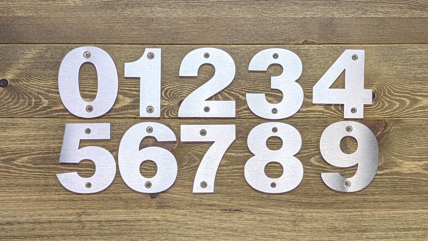 Steel Address Numbers Premium 316 Marine Grade Stainless Steel Address Numbers | Z Metal Works